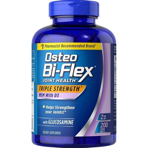 Osteo Bi Flex Glucosamine With MSM 200 Tablets Walmart