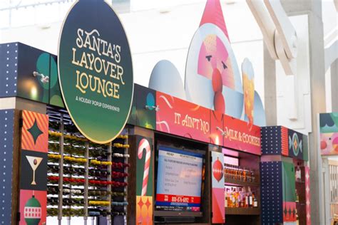 Where to find the holiday pop-up bar at Denver International Airport