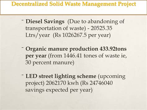 Ppt Decentralized Solid Waste Management Project Powerpoint