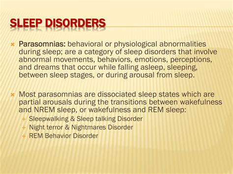 Ppt Sleep Disorders Powerpoint Presentation Free Download Id1981201