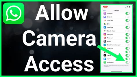 How To Allow WhatsApp Access To Camera YouTube