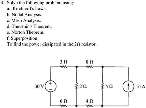 Solved Subject Electrical Engineering 4solve The Following Problem