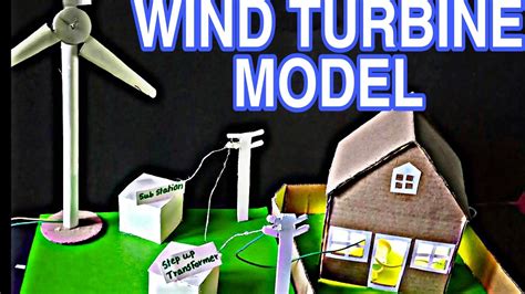 Windmill Model For School Project Wind Turbine Model Windmill