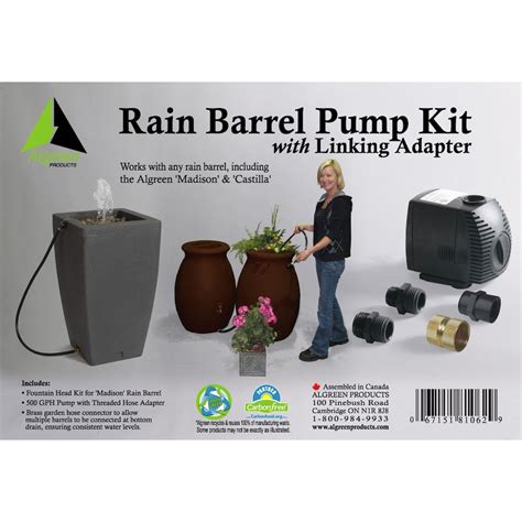 Algreen Products Rain Barrel Pump Kit The Home Depot Canada