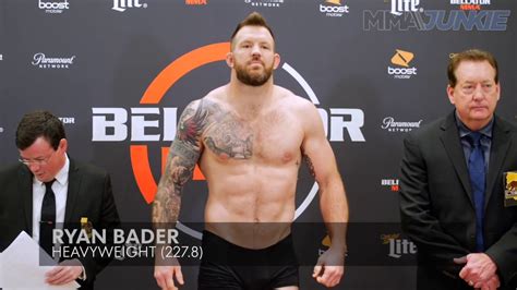 Bellator 214 Ryan Bader Official Weigh In Highlight YouTube