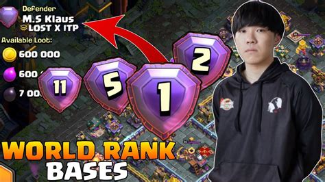 Klaus Global Top 1 Player Perfect 21 Stars In CWL Th15 War Base