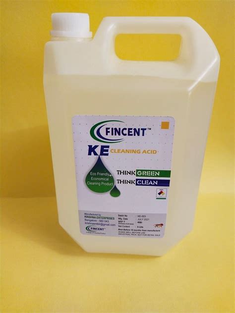 Liquid Fincent KE Cleaning Acid Packaging Type Can At 125 Bottle In