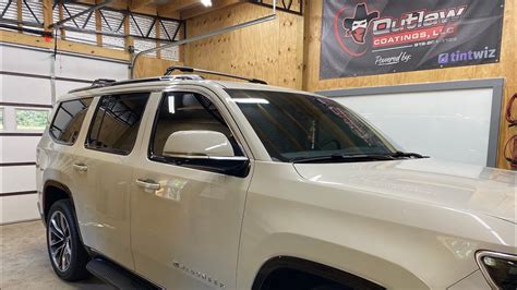 2022 Jeep Wagoneer Ceramic Window Tint Outlaw Coatings Clayton NC