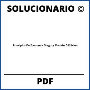 Solucionario Principios De Economía Mankiw 7 Edicion