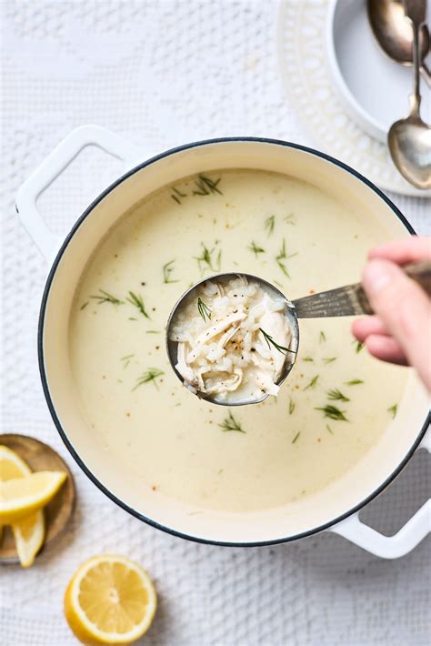 Simple Classic Avgolemono Soup Recipe Greek Egg Lemon Chicken Soup Olive And Mango