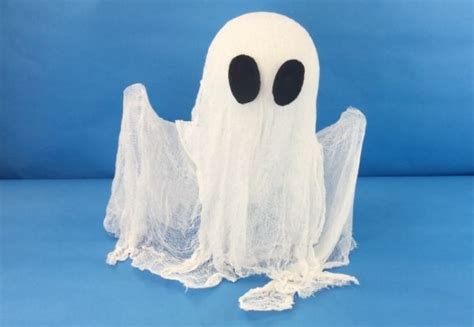 Diy Spooky Floating Ghost Ghost Diy Cheesecloth Ghost How To Make