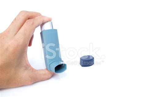 Asthma Inhaler Isolated On White Background Stock Photo Royalty Free