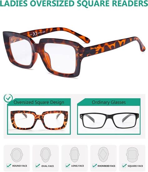 Lot De 4 Lunettes De Lecture Pour Femmes Lunettes De Lecture Carrées