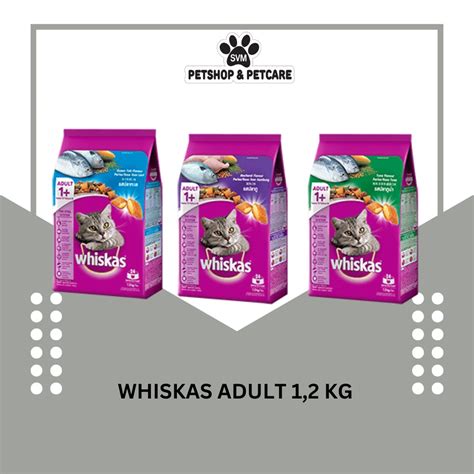 Jual WHISKAS ADULT TUNA MACKEREL OCEAN FISH 1 2 KG FRESH PACK MAKANAN