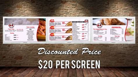 Do static and dynamic menu board by Qrestaurant | Fiverr