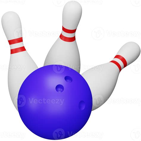 Bowling Strike 3d Rendering Isometric Icon 15081426 Png