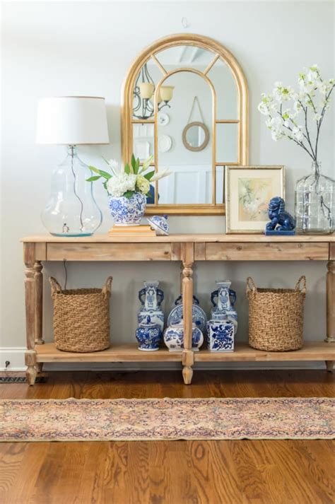 How To Decorate A Long Entryway Table Leadersrooms