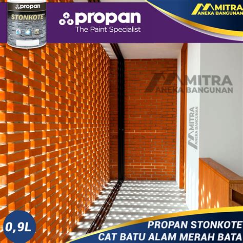 Jual Terkini PROPAN STONKOTE CAT BATA MERAH COATING BATU ALAM CAT