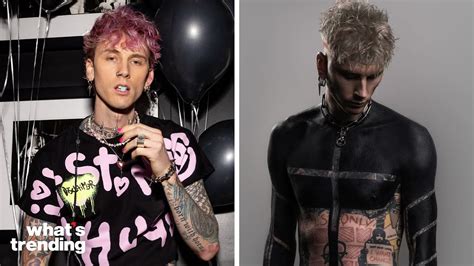 Mgk Shows Off New Tattoo Covering Entire Upper Body Youtube