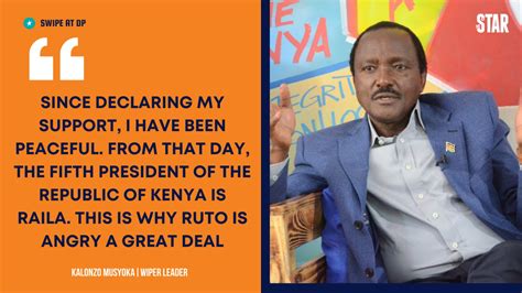 Thestarkenya On Twitter Ruto Angry Because Uhuru And I Support Raila