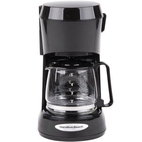 Hamilton Beach 48136 Black 5 Cup Coffee Maker