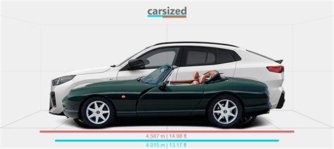 Dimensions TVR Chimaera 1991 2003 Vs BMW X2 2024 Present