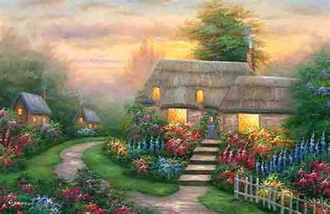 Solve Pretty Cottages Jigsaw Puzzle Online With 96 Pieces