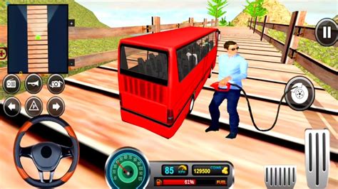 Uphill Offroad Bus Driving Simulator Realistic Gas Station Crazy Bus