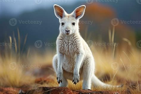 White colored albino wallaby. 26441896 Stock Photo at Vecteezy