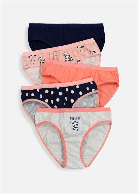 Panda Cotton Bikinis 5 Pack Za