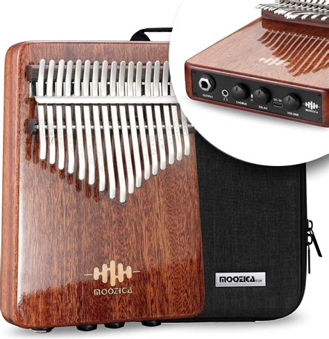 Moozica Tasten Professionelle Eq Kalimba Integrierter Piezo