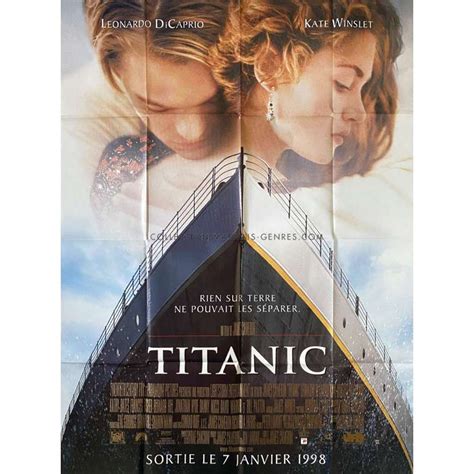 Affiche de cinéma française de TITANIC 120x160 cm