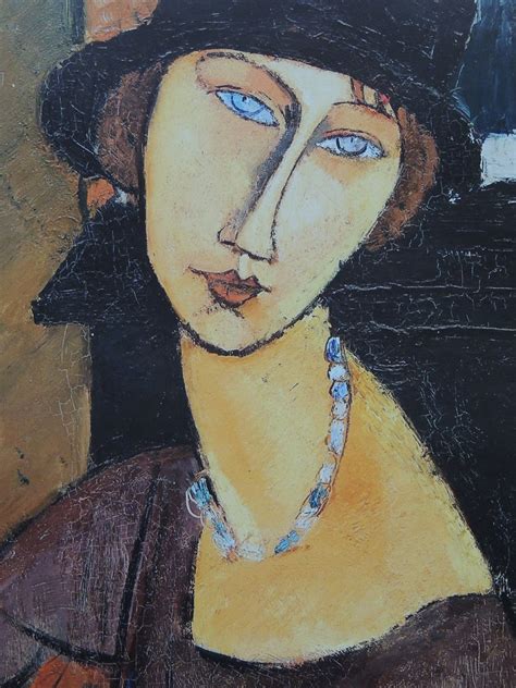 Jeanne Hebuterne Wearing A Hat By Amedeo Modigliani 191 Flickr