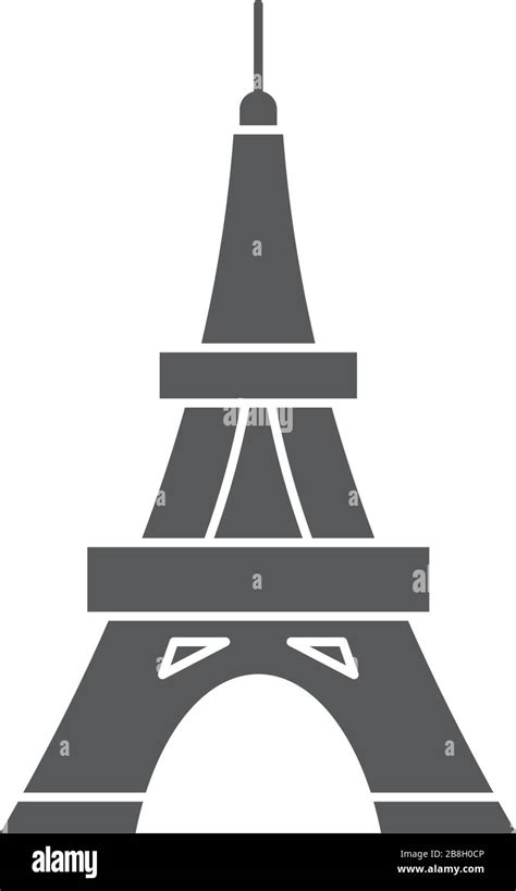 S Mbolo De Icono Vectorial De La Torre Eiffel Aislado Sobre Fondo