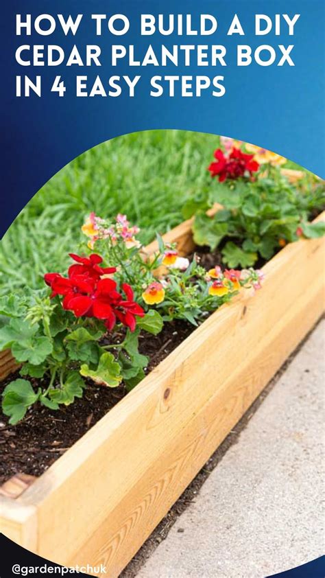 How To Build A Diy Cedar Planter Box In 4 Easy Steps