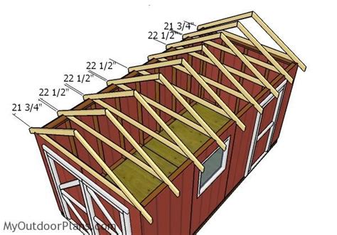 8x16 Gable Shed Roof Plans Myoutdoorplans Free Woodworking Plans