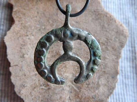 Rare Viking Age Lunula Pendant Pagan Viking Amulet Etsy