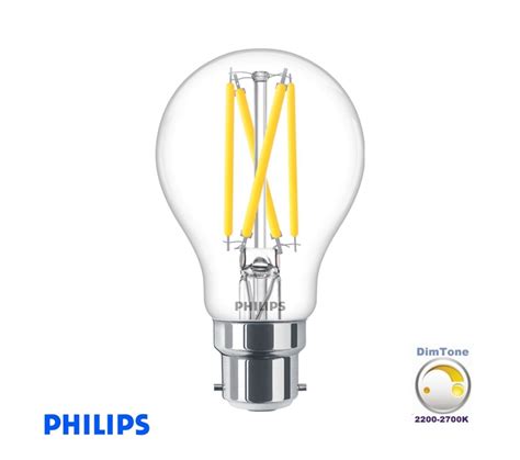 PHILIPS MASTER Glass LEDbulb DT 5 9 60W B22 A60 CL 2200 2700K 806LM