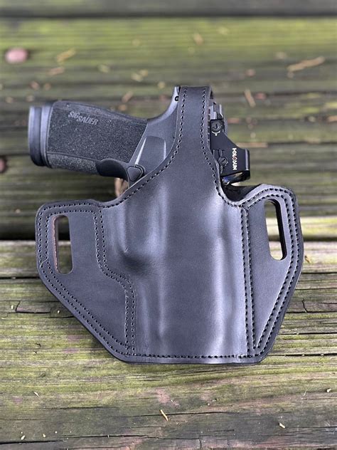 Sig P365 X Macro OWB Leather Holster with Optic/ without Opticmagazine ...