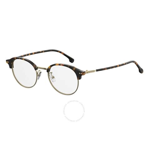 Carrera Unisex Tortoise Round Eyeglass Frames 162 V F02ik0048