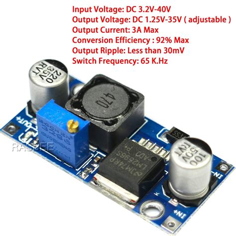 AIHJCNELE 10pcs LM2596 DC To DC Buck Converter 3 2V 40V To 1 25V 35V