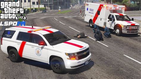 Gta Paramedic Mod Ems Supervisor Chevy Tahoe Fly Car Responding To