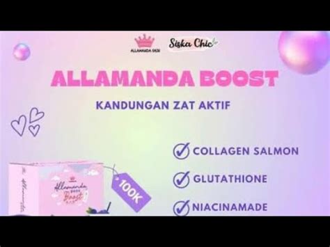 PERBEDAAN ALLAMANDA BOOSTER DAN GLUTA ALLAMADA YouTube