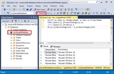 Ssms Connect And Query Data Azure Sql Database And Sql Managed Instance Microsoft Learn