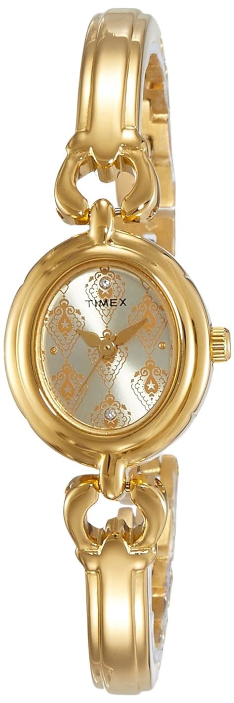 Timex Classics Analog Gold Dial Womens Watch Tw000w701 Fashion