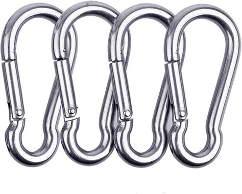 Spring Ring Carabiner Clips Pcs Spring Clasps Loop Belt Snap Hook Key