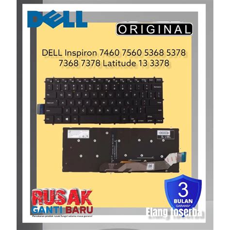 Jual Keyboard Dell Inspiron 7460 7560 5368 5378 7368 7378 Latitude 13