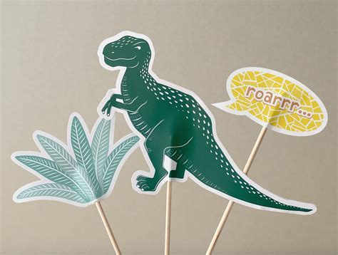 Dinosaur Cake Toppers Printable Dino Party Decor T Rex Cake Topper T Rex Birthday Decorations