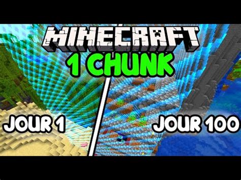 Jours Dans Un Seul Chunk Sur Minecraft Youtube