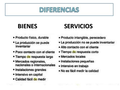 Analisis De Sistemas De Bienes Vs Servicios